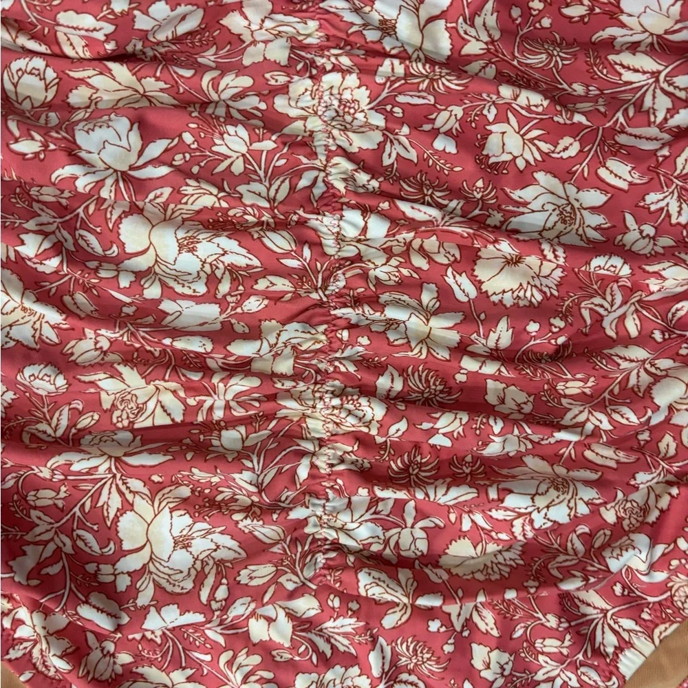 J.Crew Ruched‎ Sweetheart One-Piece Swimsuit in the Tossed Floral print size 16